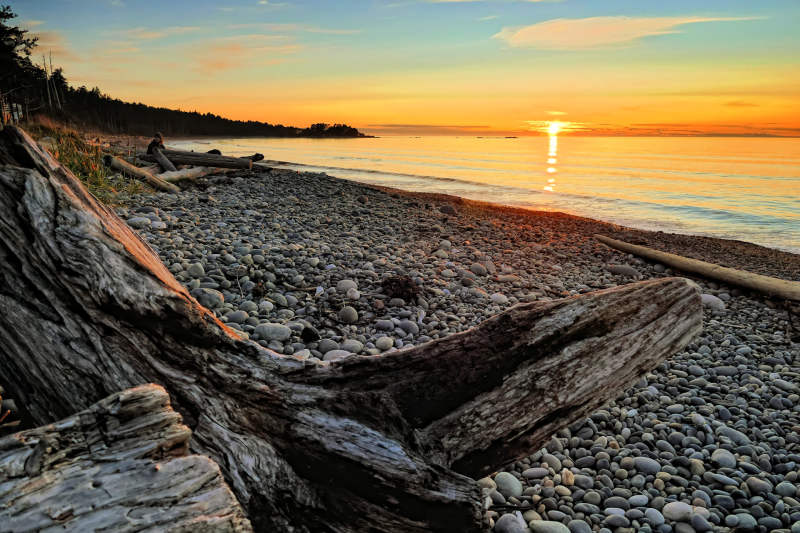 Sunset at Agate Beach, Haida Gwaii, BC